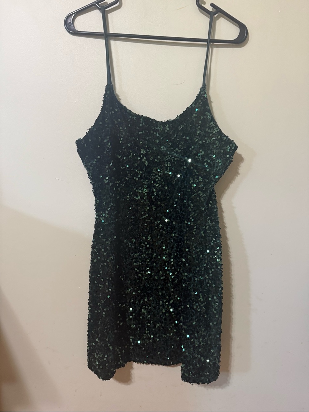 bp Emerald Sequin Mini Dress